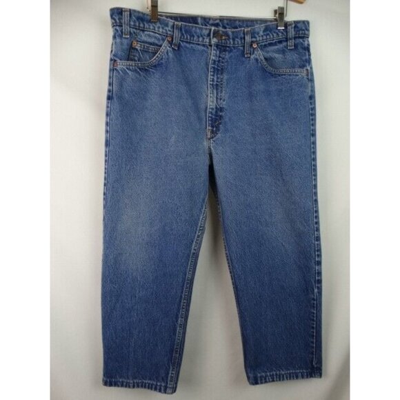 Levi's 505 Mens Vintage Jeans Size 40 x 24 Denim Pants Orange Tab Straight Leg - Picture 11 of 11
